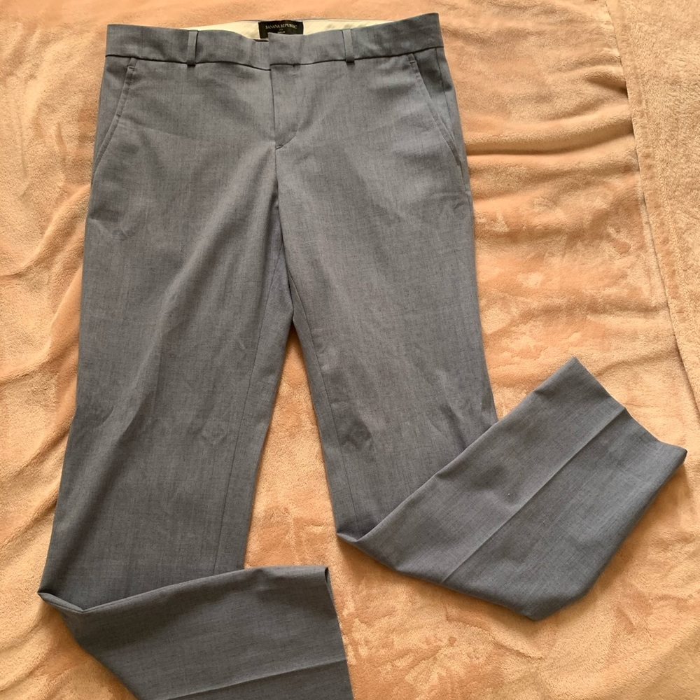 Straight blue/grey pants